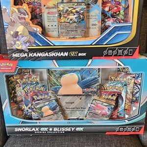 Mega Kangaskhan EX Box and Snorlax & Blissey EX Special Collection